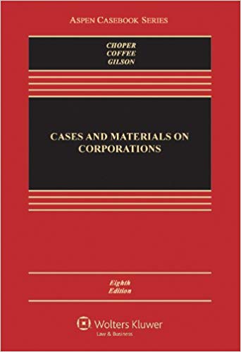 Cases and Materials on Corporations (8th Edition)